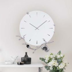 Часы настенные Орхидея Виви Айс Античное серебро