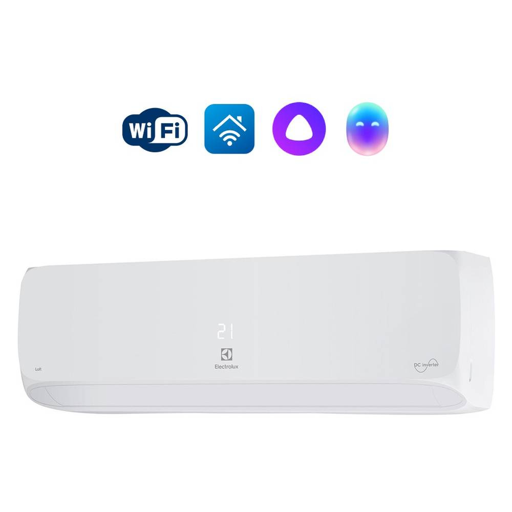 Сплит-система инверторного типа Electrolux Loft DC EACS/I-09HAL/N8 комплект НС-1428406