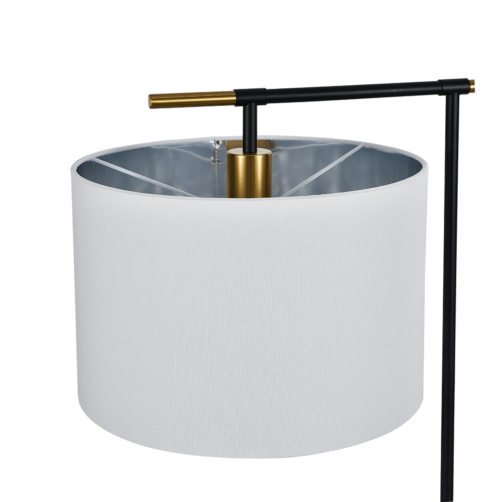 Настольный светильник 1x60Вт E27, металл/ткань, чёрный