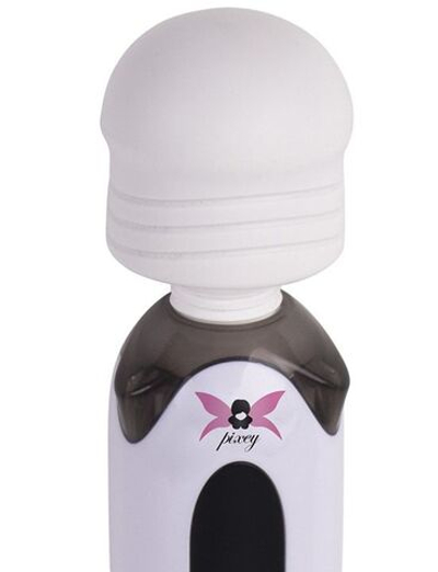 Белый, работающий от сети вибромассажёр Pixey Wand Future - 26,5 см. (Цвет: белый)