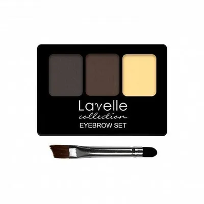 Тени для бровей EYEBROW SET с воском тон 04 LAVELLE