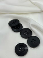 Пуговицы на прокол деревянные черные матовые