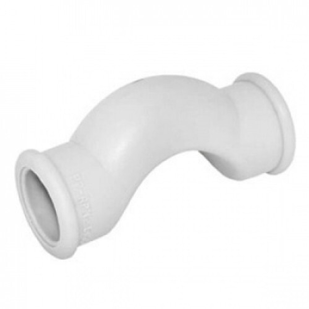Обводное колено раструбное ду 20 белый