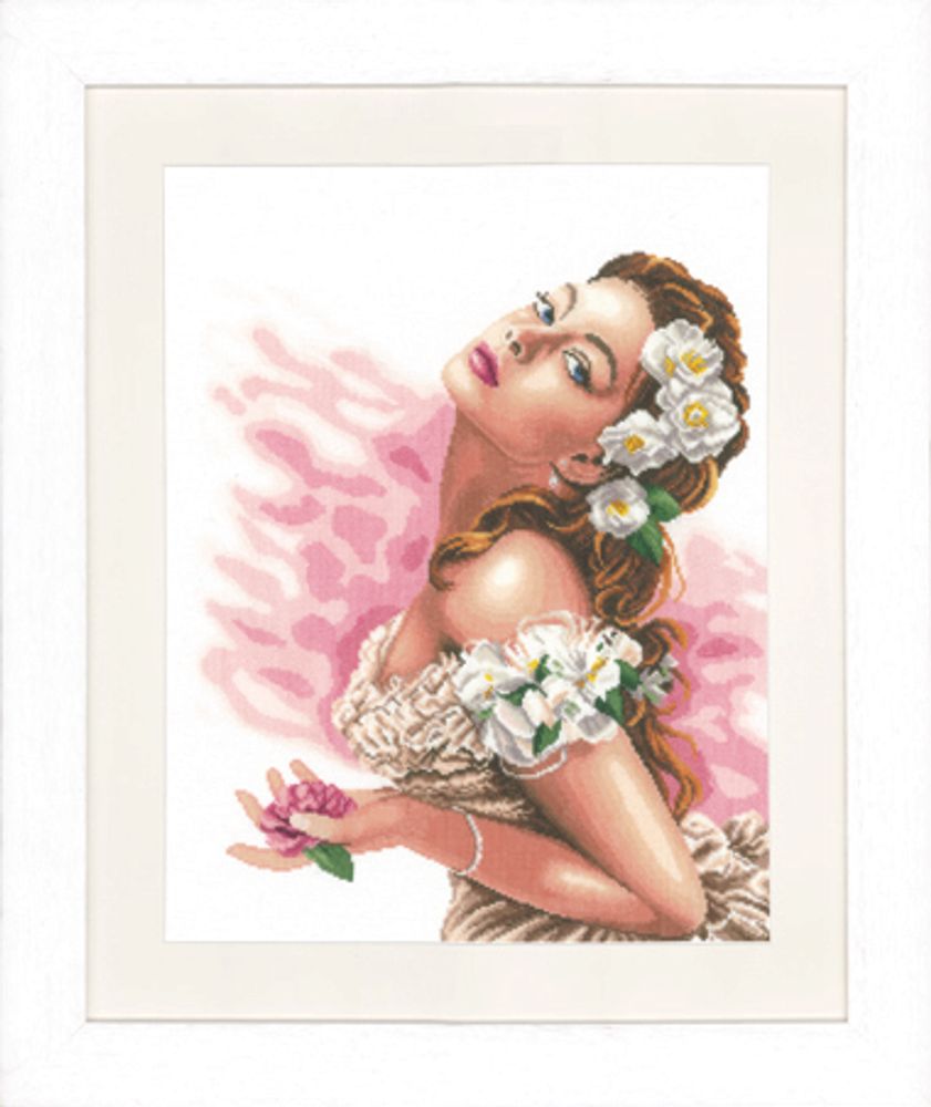 Набор для вышивания Lanarte &quot;Lady of camellias&quot;