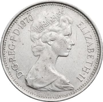 5 новых пенсов 1970 Великобритания