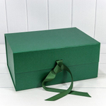 Коробка сборная 39х28х17.8 см на магнитах (Зеленый)