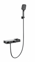 Смеситель для ванны с душем WONZON & WOGHAND Shelf, Темный графит (WW-B2551-BGG)