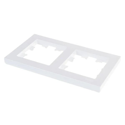 Розетка 1-м СП AtlasDesign 16А IP20 с заземл. механизм бел. с рамкой 2