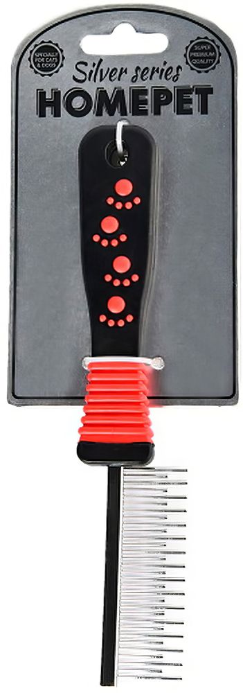 Расческа для животных Homepet Silver Series, металлическая, 20х2,5см