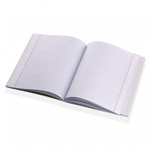 Тетрадь 48л, А5, клетка, Alingar "Удача приди", скрепка,мелованный картон (стандарт) Soft touch, блок офсет, 5 дизайнов в пленке т/у