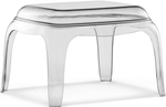 Стол-пуф прозрачный пластиковый Pasha
