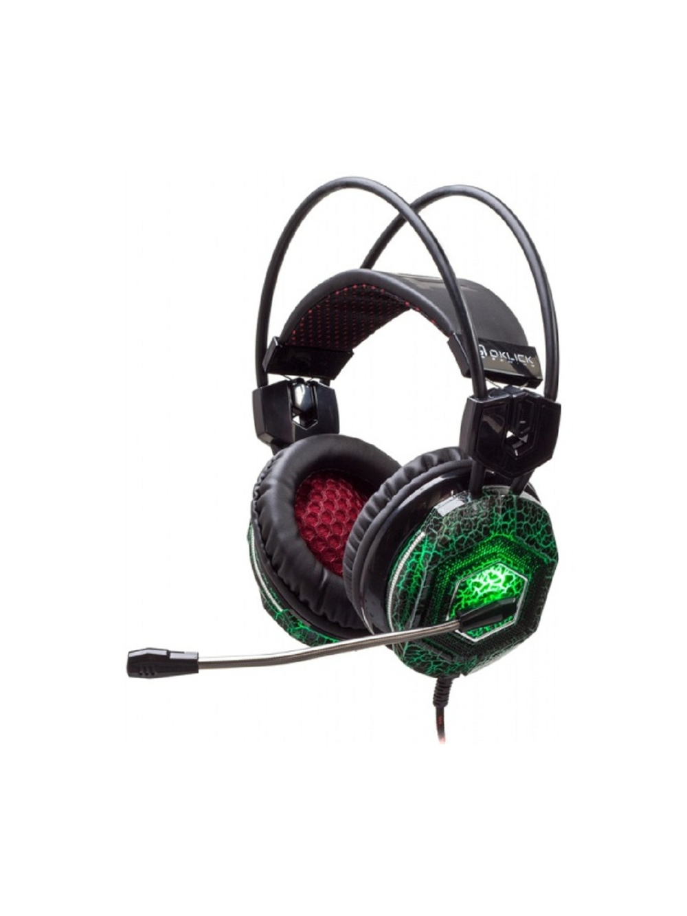 Oklick HS-L500G TOXIC черный 2.2м мониторные оголовье (472656)