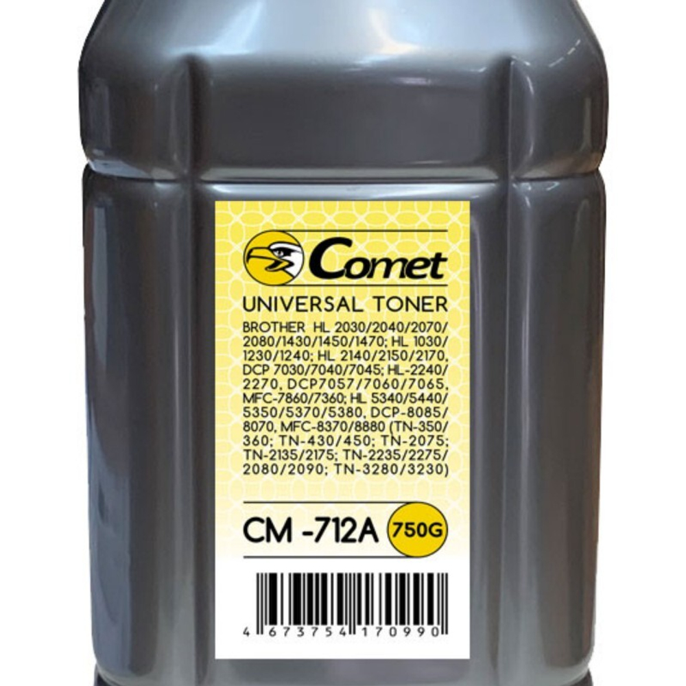 Тонер COMET тип CM-712A для BROTHER Универсальный (750гр)
