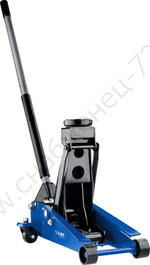 ЗУБР X80, 3 т, 130 - 465 мм, подкатной домкрат с быстрым подъемом для СТО, Профессионал (43050-3)