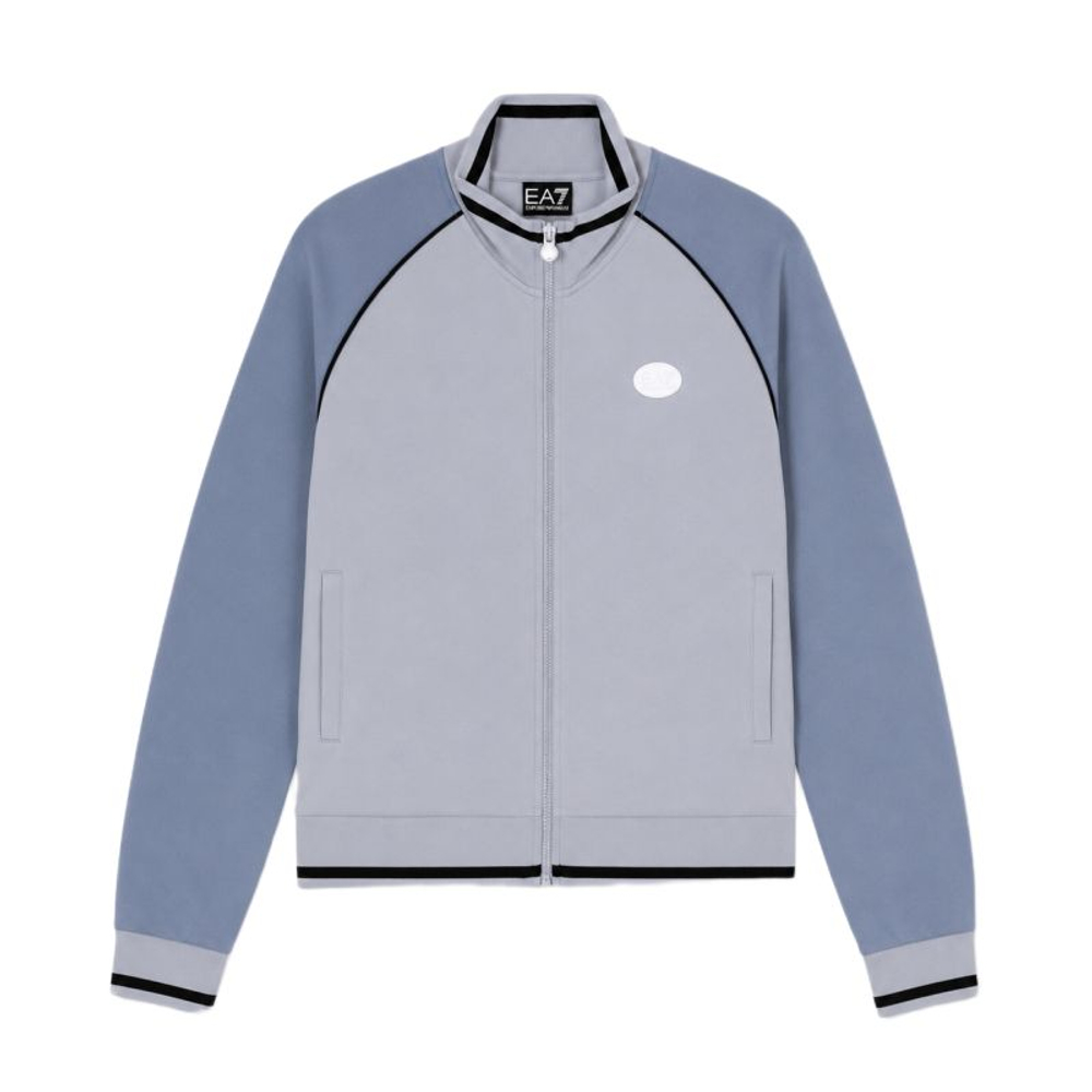 Женская теннисная куртка EA7 Jersey - zen blue