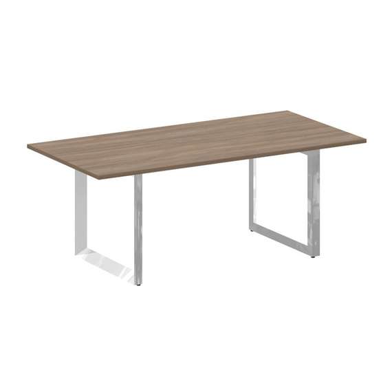 Onix Direct Lux Стол переговорный О-обр. м/к M-O.MO-PRG-19 Дуб Аризона/Нержавеющая Сталь/Хром 1980*9