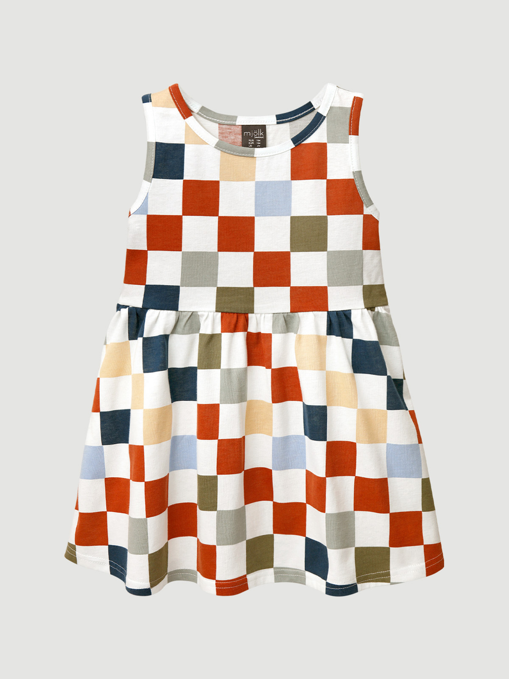 Платье без рукавов Mjölk Шахматы