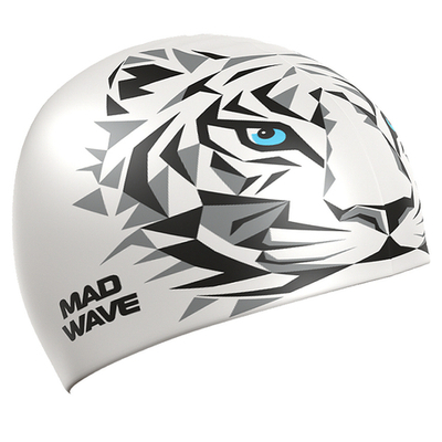Шапочка для плавания силиконовая Mad Wave Tigrillo