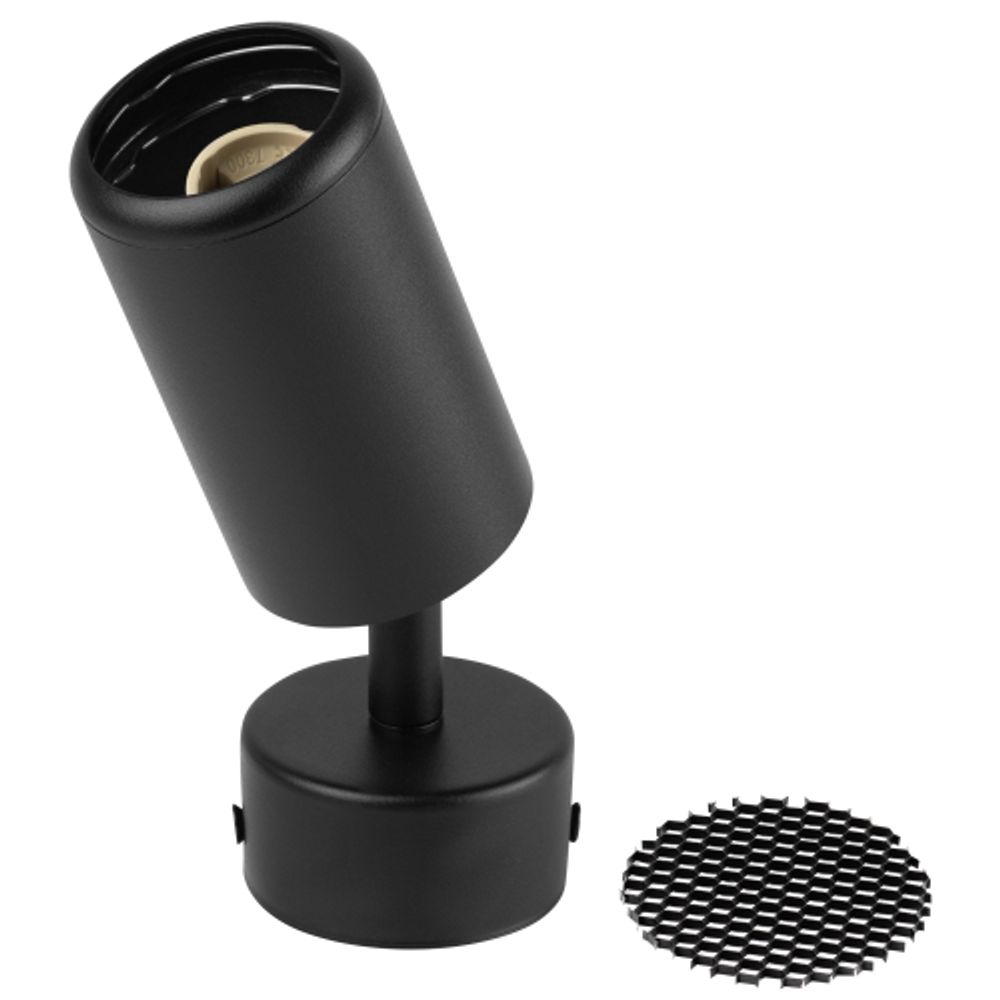 Светильник настенно-потолочный спот ЭРА OL55 BK MR16 GU10 IP20 черный | Накладные светильники