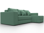 Диван угловой Лига-076 угол универсальный РОГОЖКА Амур 11 зеленый