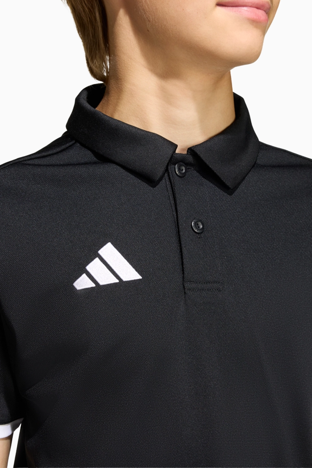 Футболка adidas Entrada 26 Polo Junior - черный