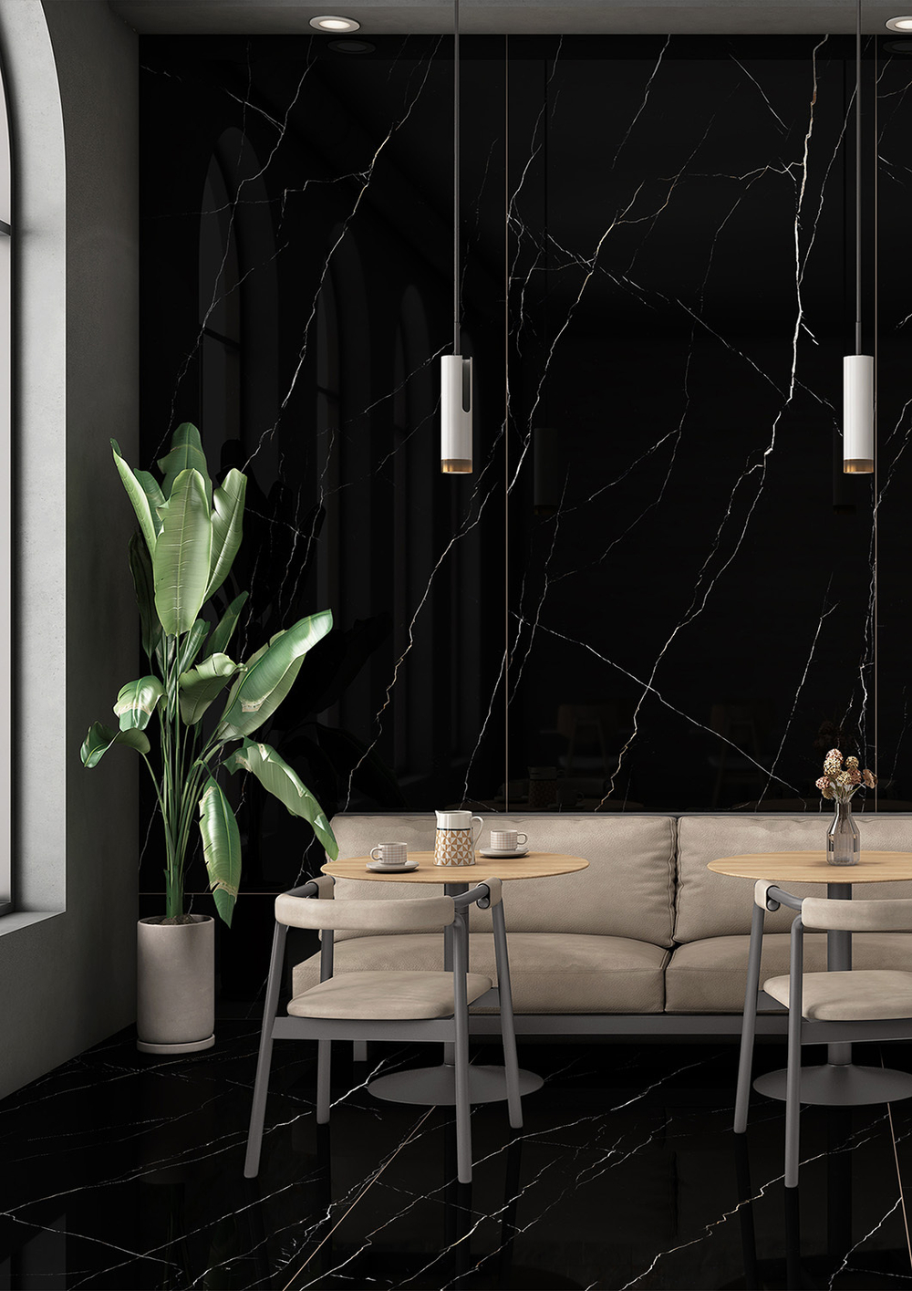 StaroSlabs Double Polished Marquina Olpse Luminous 120x280