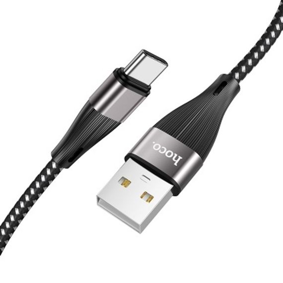 USB HOCO X57 Blessing, Type-C, 2.4А, 1 м, черный