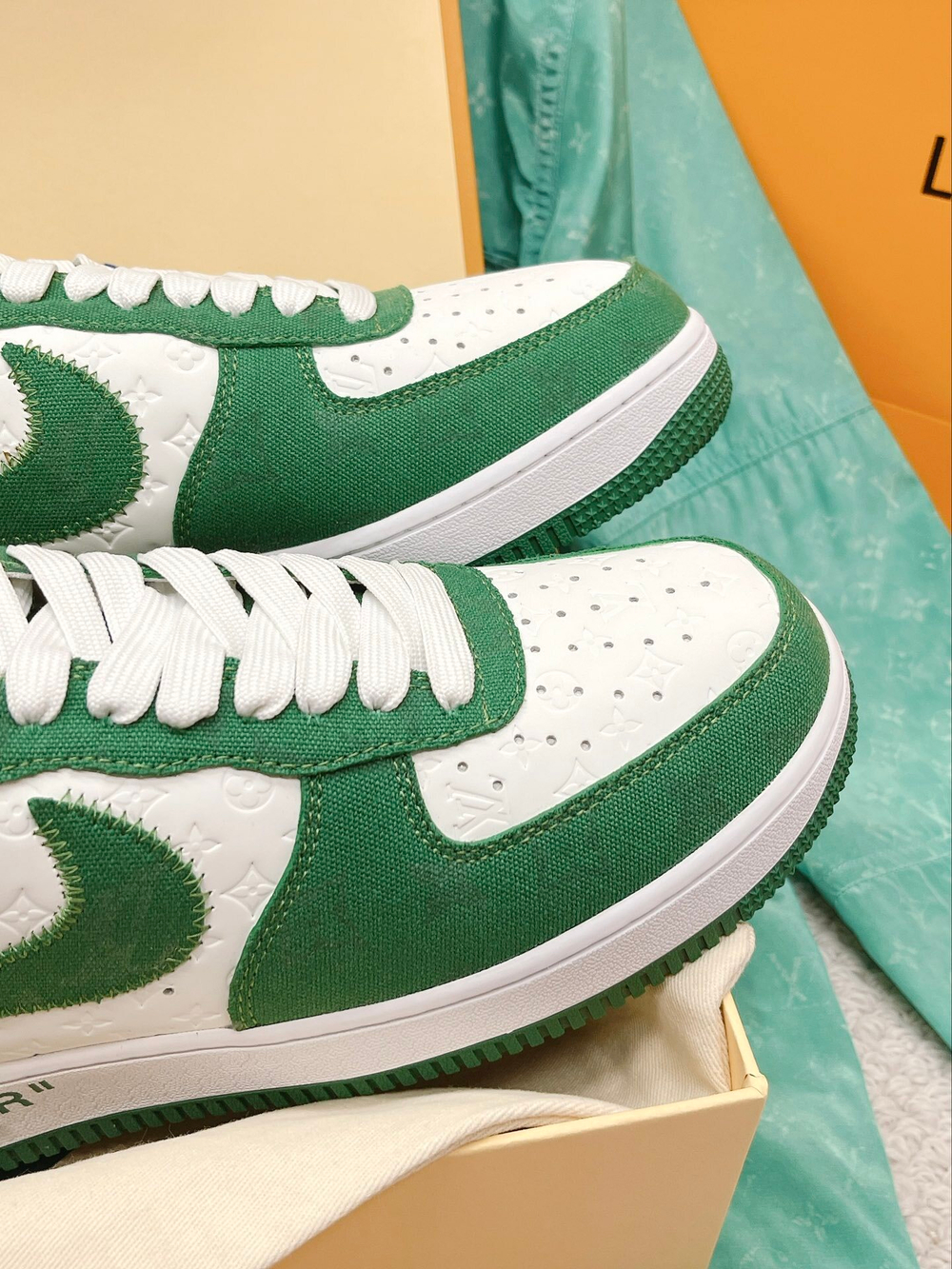 Louis Vuitton and Nike Air Force