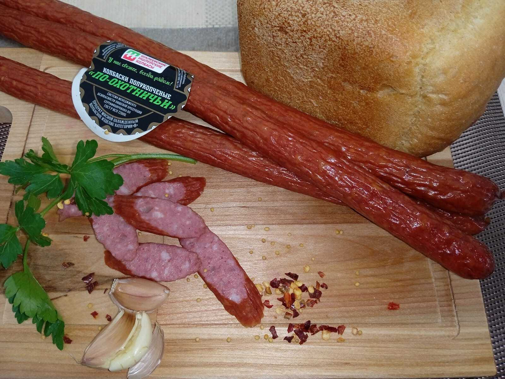 Колбаски Охотничьи из свинины(100 гр)