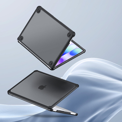 Чехол темного цвета для ноутбука MacBook Neo 13 (с 2026-) от Dux Ducis, серии LCGH Series Protective Case