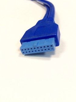 USB 3.0 (x2) - 20pin кабель внутренний встраиваемый 50 см объединённые гнёзда вертикально