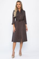 Платье трикотажное Дарьяна НЬЮ (горький шоколад) П14305-18М LT Collection