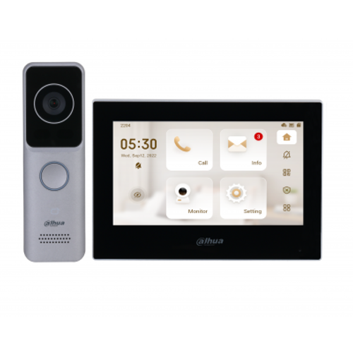 Комплект IP и Wi-Fi видеодомофона Dahua DHI-KTW02