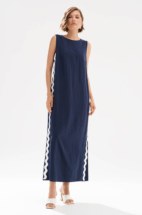 51734 Платье женское (темно-синий)