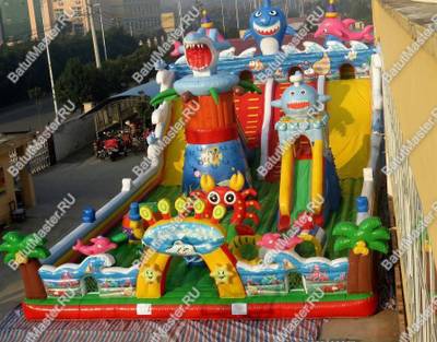 Коммерческий надувной батут "На морском дне" 15*8*7 м