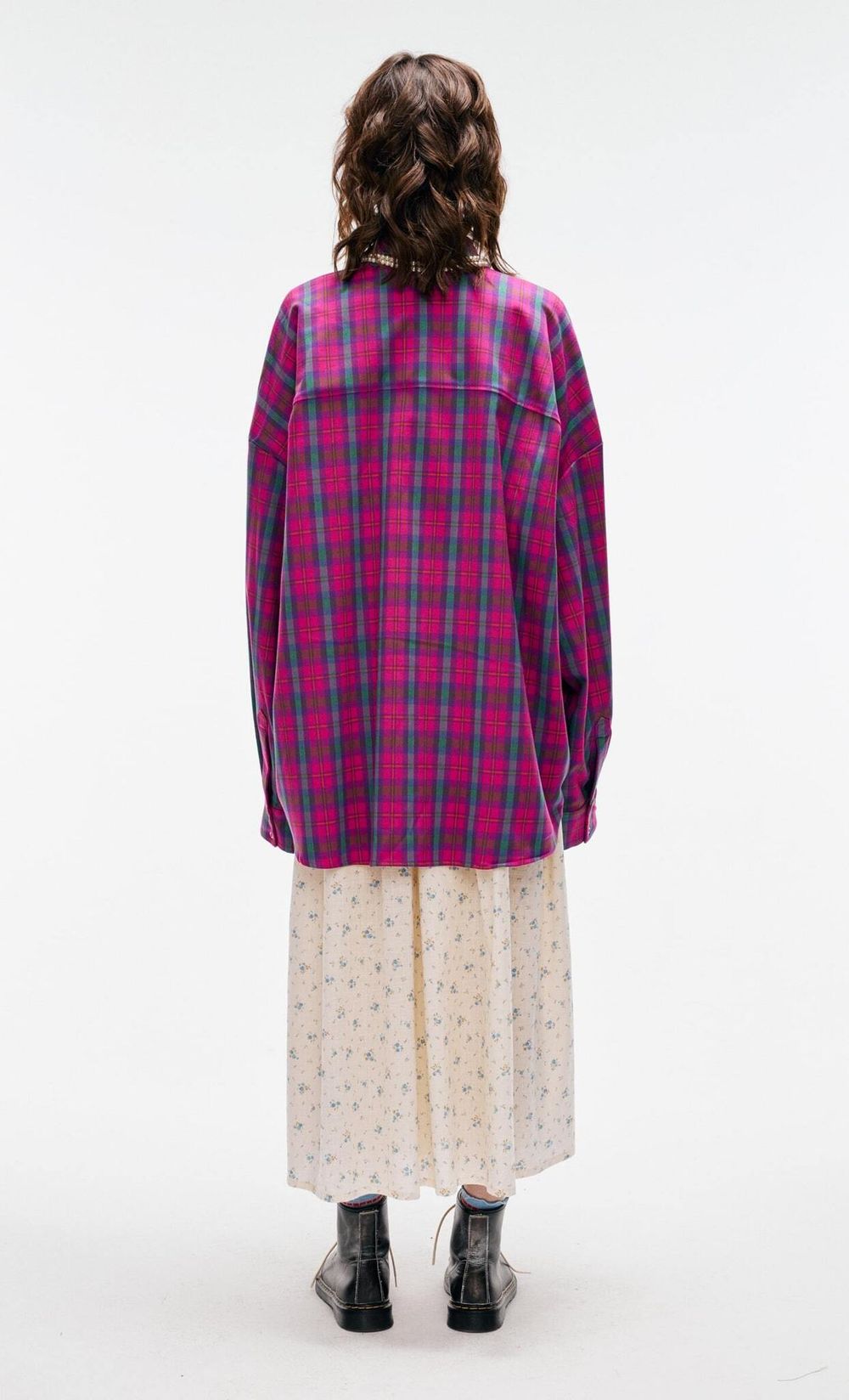 Рубашка Kraizy Stripes 2XOVER в клетку розовая