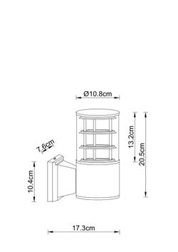 Уличный настенный светильник Arte lamp