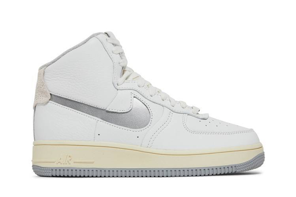 Кроссовки Nike Air Force 1 Sculpt Silver (Женская размерная сетка)