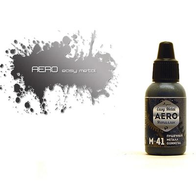 P-M41 Краска Pacific88 Пушечный Металл (Gunmetall) укрывистый, 18мл