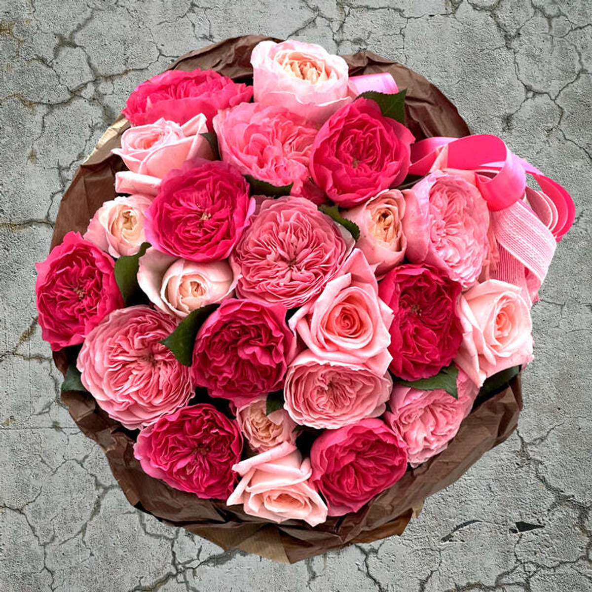 × 2 + 1 Слова любви — букет ароматных розовых роз коллекции Фея розы