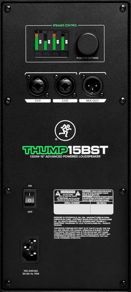 MACKIE Thump15BST активная АС, 1000Вт, динамик 15 дюймов