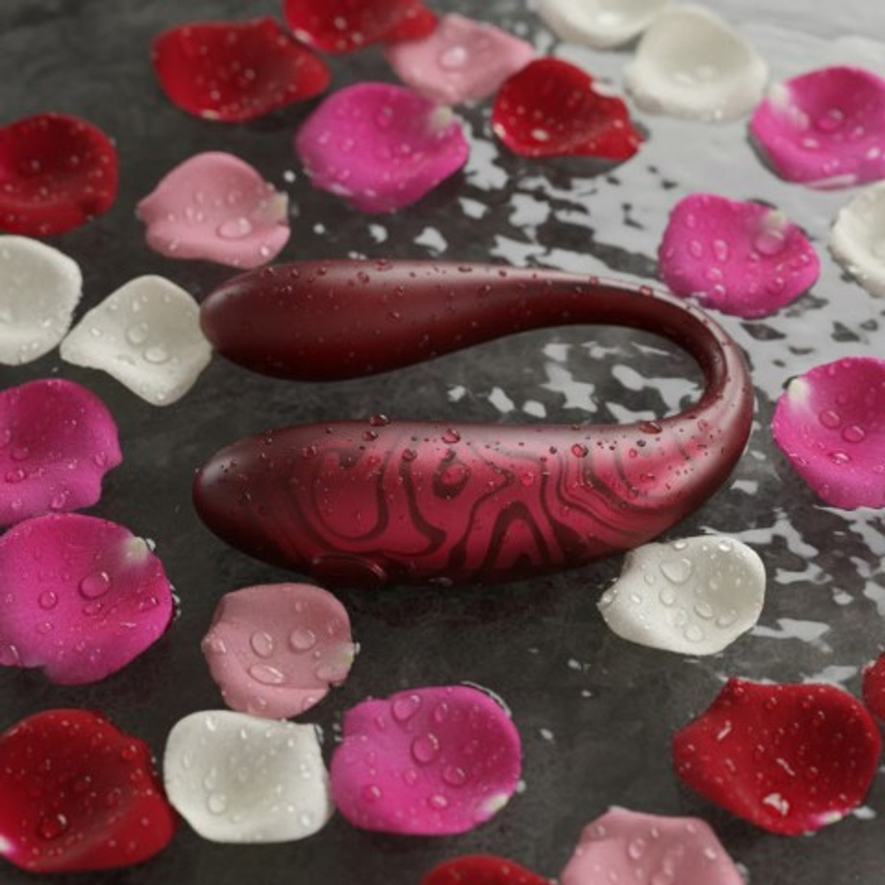 Вибратор для пар Tween+ с управлением через приложение от Amovibe красный