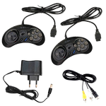 16-bit Приставка Super Drive 2 Classic (130 игр, AV кабель, 2 проводных джойстика)