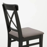 Обеденный набор - INGATORP/INGOLF IKEA/ИНГАТОРП/ИНГОЛЬФ ИКЕА, 110х87х74 см, черный