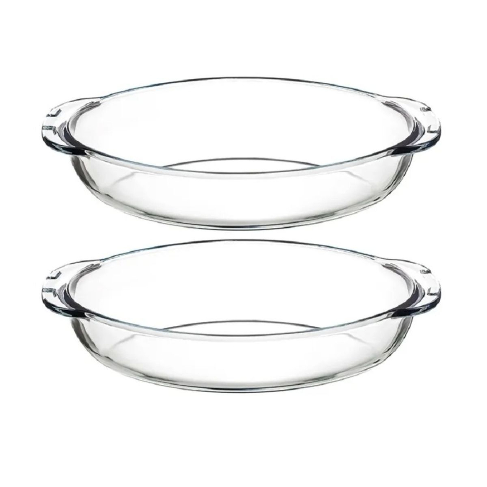 Форма для выпечки стекло, 19.5х35х7 см, 2.25 л, овал, с крыш, Borcam, 59022