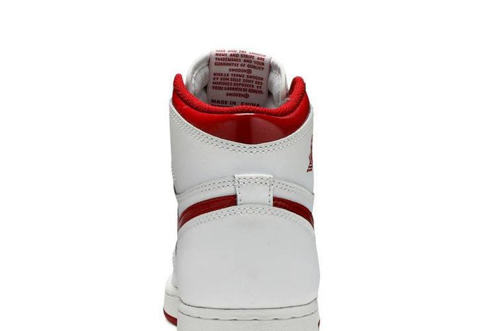 Кроссовки Jordan Air Jordan 1 Retro Metallic Red 2017 (Женская размерная сетка)