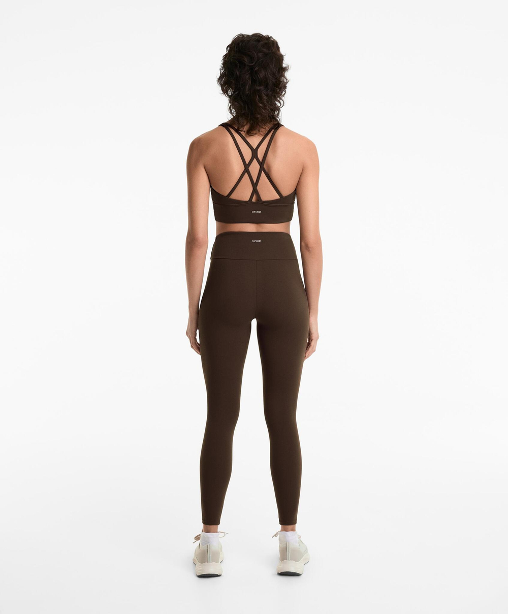 OYSHO Легинсы Comfortlux длиной до щиколотки с высокой посадкой, темно-коричневый