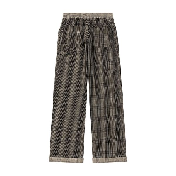 Брюки Velvet Tartan коричневые / черные - фото 7