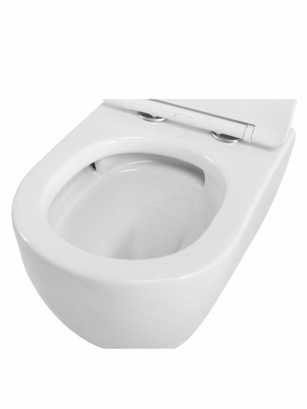 Унитаз подвесной безободковый с сиденьем и смывом TORNADO CEZARES STYLUS-TOR 2.0 CZR-546-TH-TOR/SC