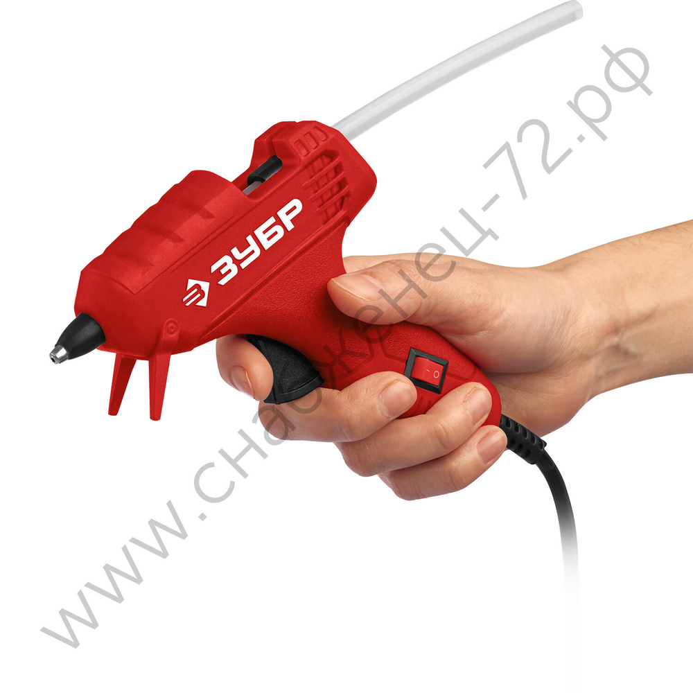 ЗУБР d 7 мм, выход клея 5 г/мин, термоклеевой пистолет электрический, Мастер (06851-7)